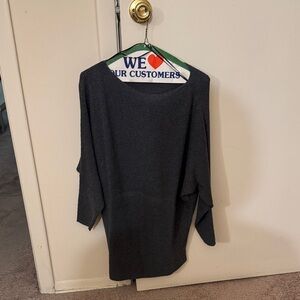 Vincent Camuto slightly off shoulder grey sweater size small